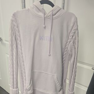 Kith Women's Light Purple Cable Knit Hoodie